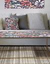 Retro Botanical Pattern II - Metal Glam Coffee Table