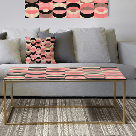 Retro Geometric Design XI - Metal Glam Coffee Table