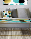 Gold and Blue Circles - Metal Glam Coffee Table