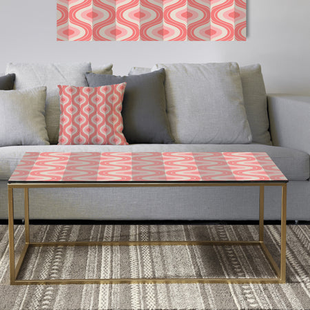 Retro Drop Design I - Metal Glam Coffee Table