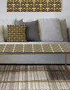 Golden Luxury Metallic Geometrics XIV - Metal Glam Coffee Table