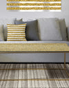 Golden Horizontal Lines - Metal Glam Coffee Table