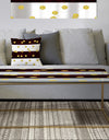 Gold Polka Dot Pattern I - Metal Glam Coffee Table