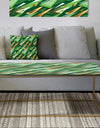 Triangular Gold and Green Design I - Metal Glam Coffee Table
