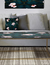 Retro Pink Flower Pattern II - Metal Traditional Coffee Table