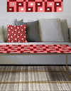 Retro Abstract Pattern Design IV - Metal Modern Coffee Table
