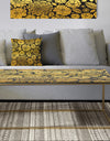 Golden Floral II - Metal Glam Coffee Table