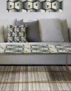 Abstract Retro Triangular Geometrics - Metal Glam Coffee Table