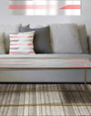 Horizontal Retro Geometrical Pattern I - Metal Vintage Coffee Table