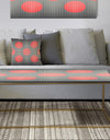 Modern Circle and Line Geometric Pattern - Metal Glam Coffee Table