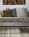 Gold and Black Swirl II - Metal Glam Coffee Table