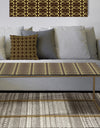 Floral Retro Pattern II - Metal Glam Coffee Table