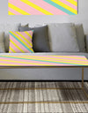Memphis Retro Neon Pattern - Metal Glam Coffee Table