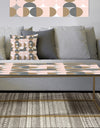 Retro Circular Pattern IV - Metal Glam Coffee Table