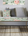 Floral Retro Pattern V - Metal Vintage Coffee Table