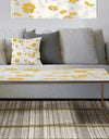Retro Handdrawn Poppies III - Metal Traditional Coffee Table