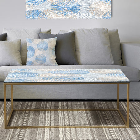 Abstract Retro Design I - Metal Glam Coffee Table