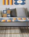Retro Floral Pattern XI - Metal Glam Coffee Table