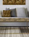 Gold and Black Swirl I - Metal Glam Coffee Table