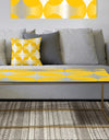 Abstract Retro Geometric Pattern IV - Metal Glam Coffee Table