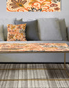 Retro Indian Floral Batik III - Metal Glam Coffee Table