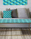 Retro Pattern Abstract Design XV - Metal Modern Coffee Table