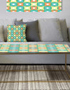 Abstract Design Retro Pattern I - Metal Modern Coffee Table