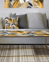 Geometric luxury jungle foliage pattern - Metal Glam Coffee Table