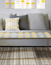 Retro Pastel Circular Pattern III - Metal Glam Coffee Table