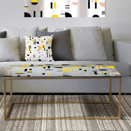 Retro Geometric Design IX - Metal Glam Coffee Table