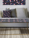 Handdrawn Pink Flowers - Metal Glam Coffee Table