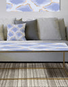 Pastel blue and gold abstract shapes pattern - Metal Glam Coffee Table