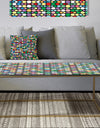 Retro Pattern Abstract Design XII - Metal Modern Coffee Table