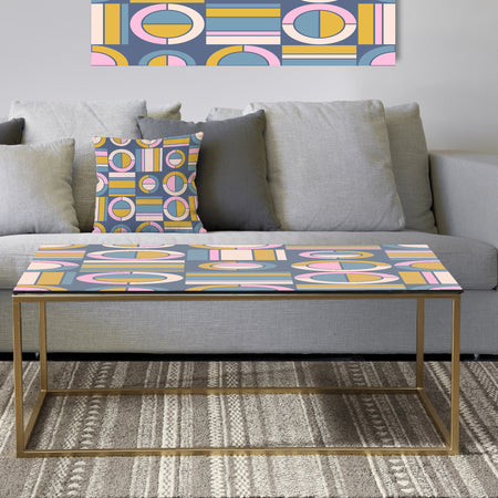 Retro Circular Design I - Metal Glam Coffee Table