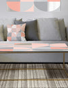 Round geometric textured pattern - Metal Glam Coffee Table