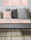 Pink Elegant Pastel Waves - Metal Glam Coffee Table