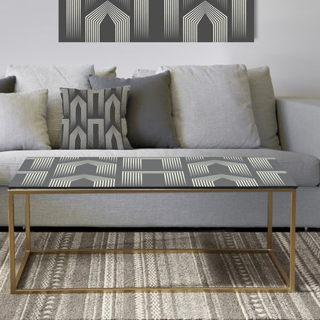 Mimimal Black and White Design III - Metal Glam Coffee Table