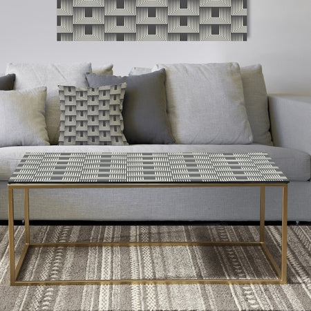 Mimimal Black and White Design I - Metal Glam Coffee Table