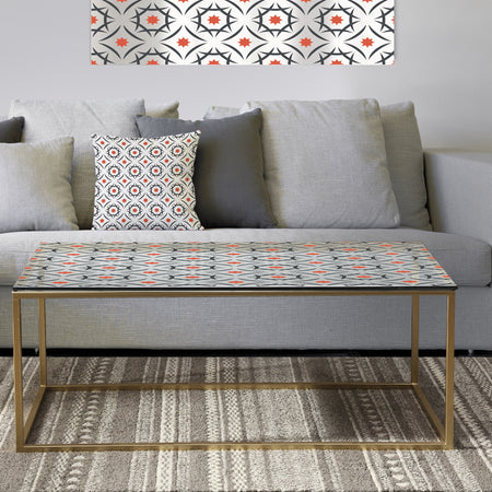 Abstract Retro Design V - Metal Glam Coffee Table