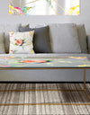 Orange Rose Flower Retro Pattern - Metal Vintage Coffee Table