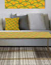 Retro Abstract Design In Yellow And Green - Metal Vintage Coffee Table