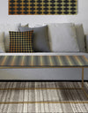 Golden Luxury Metallic Geometrics I - Metal Glam Coffee Table
