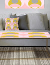 Retro Pastel Circular Pattern IV - Metal Glam Coffee Table