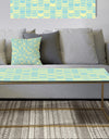 Retro Pattern Abstract Design XI - Metal Modern Coffee Table