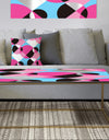 Abstract Geometric Retro I - Metal Glam Coffee Table