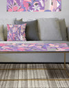 Fantasy Flowers In Purple - Metal Modern Coffee Table