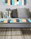 Retro Geometrical Abstract I - Metal Glam Coffee Table