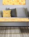 Minimal Yellow Geometrical Shapes - Metal Glam Coffee Table