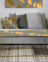 Golden Polygon Pattern - Metal Glam Coffee Table