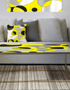 Circular Abstract Retro Geometric I - Metal Glam Coffee Table